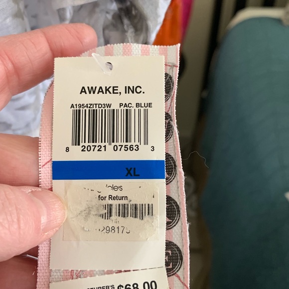 NWT Awake Burnout Embellished Neckline Blouse - Picture 4 of 4